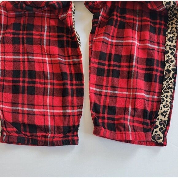 JENNI Lurex & Plaid Pajamas Pants L - Picture 4 of 5